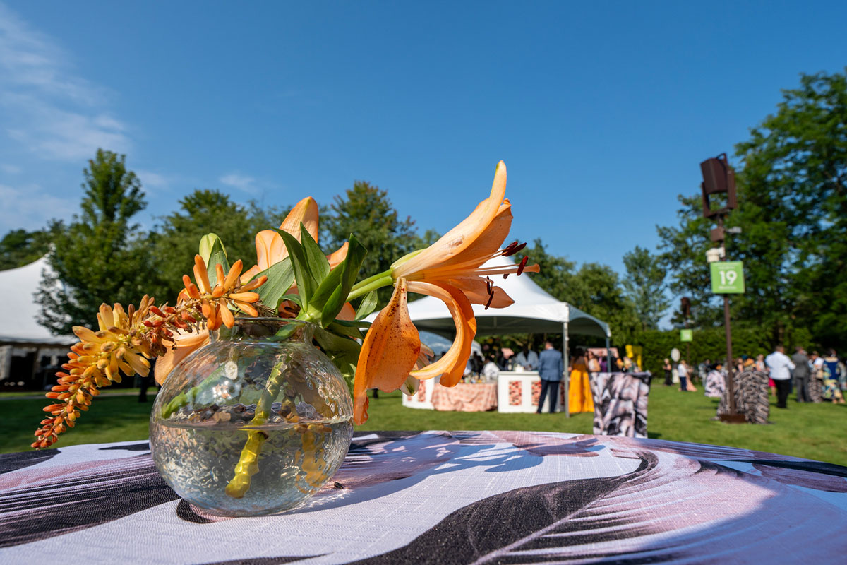 Outdoor decor at the 2024 Ravinia Gala