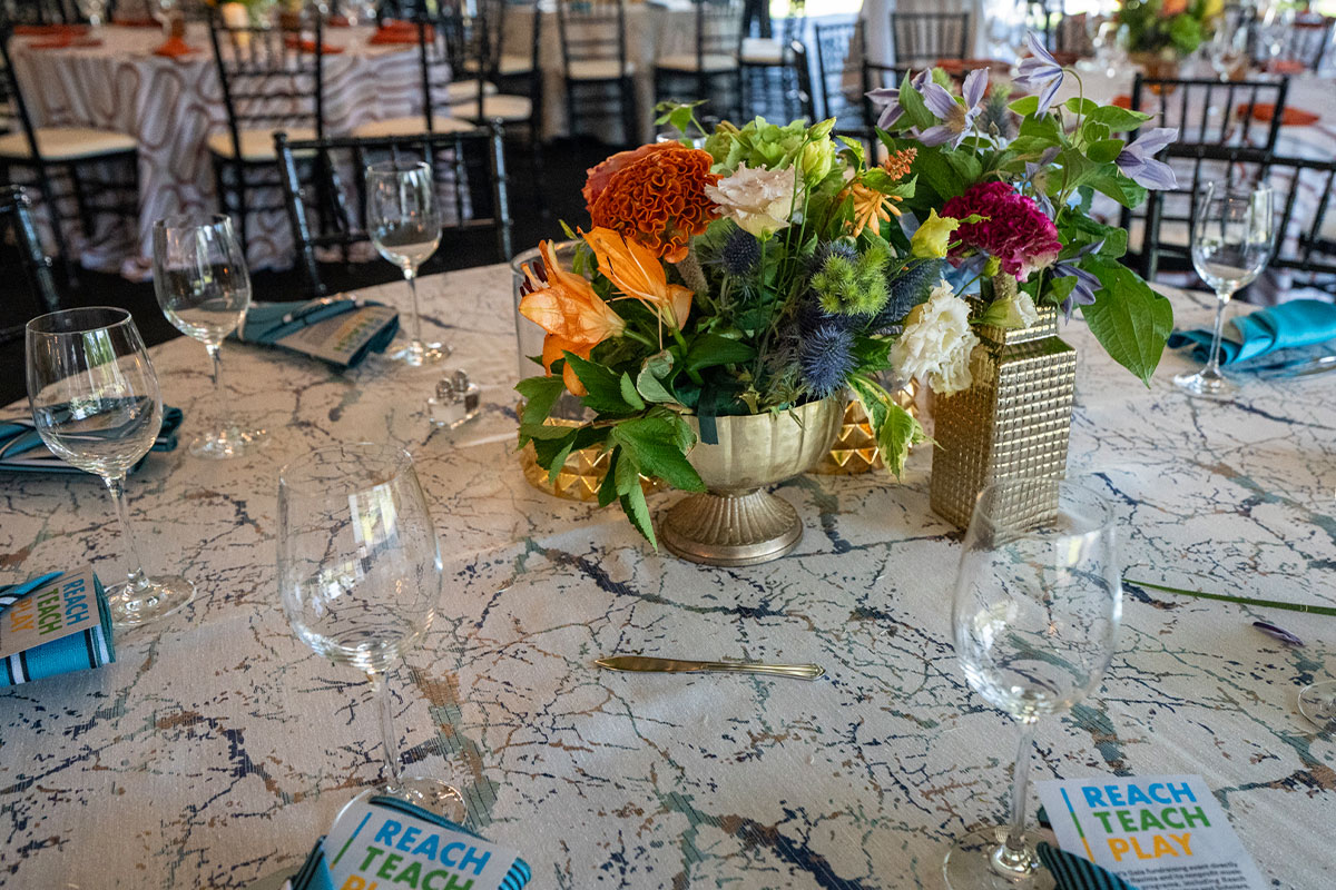 Table decor at the 2024 Ravinia Gala